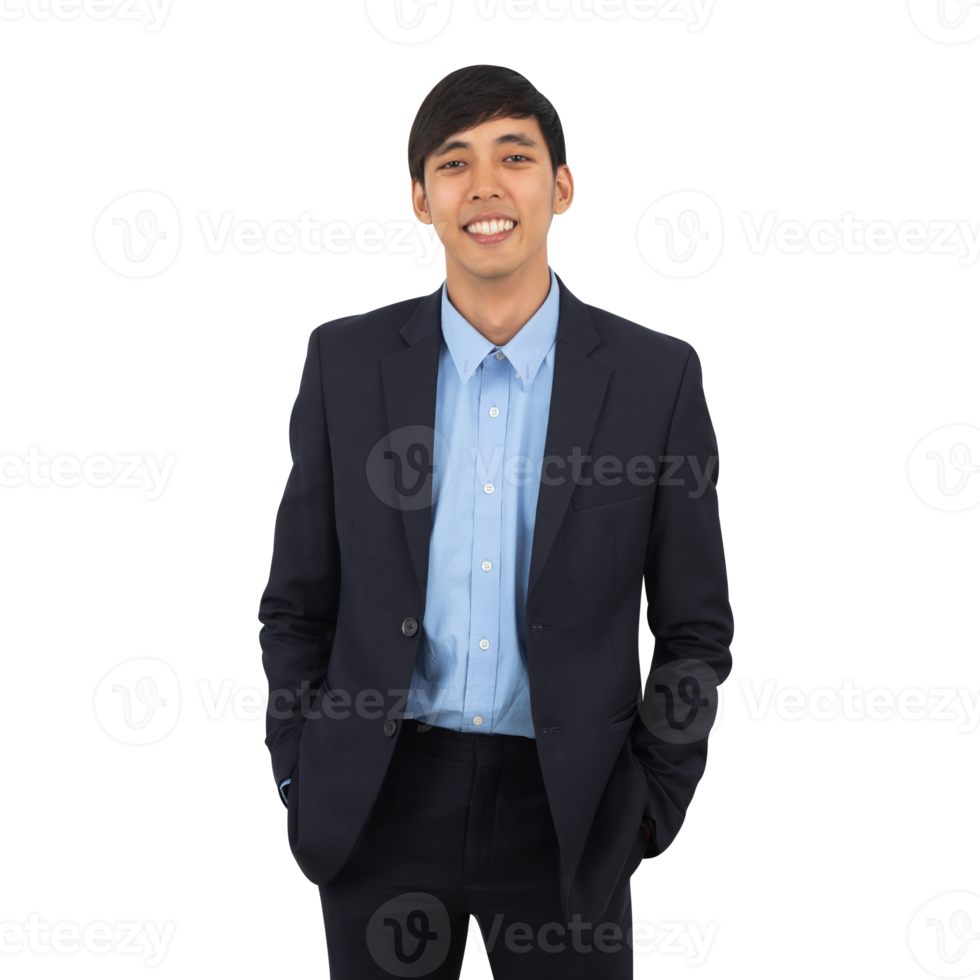 Handsome asian business man cutout, Png file