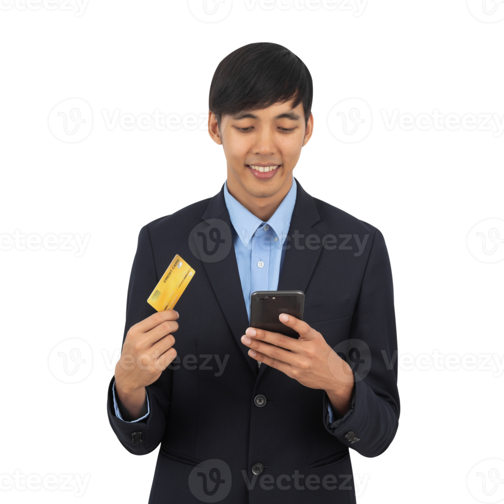 Handsome asian business man cutout, Png file