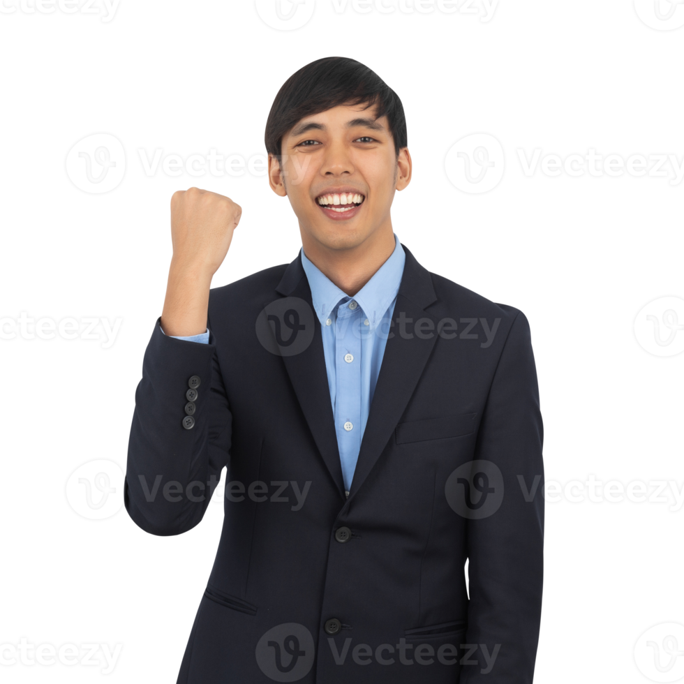 Handsome asian business man cutout, Png file