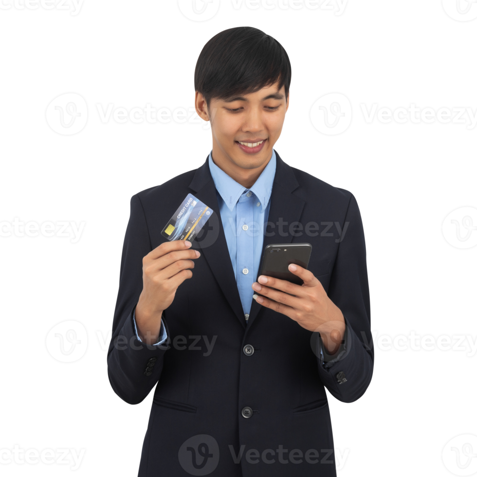 Handsome asian business man cutout, Png file