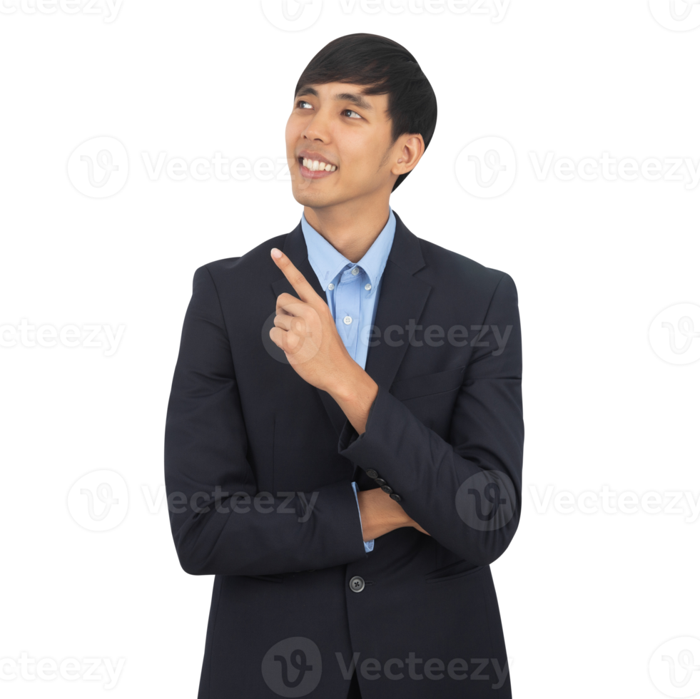 Handsome asian business man cutout, Png file