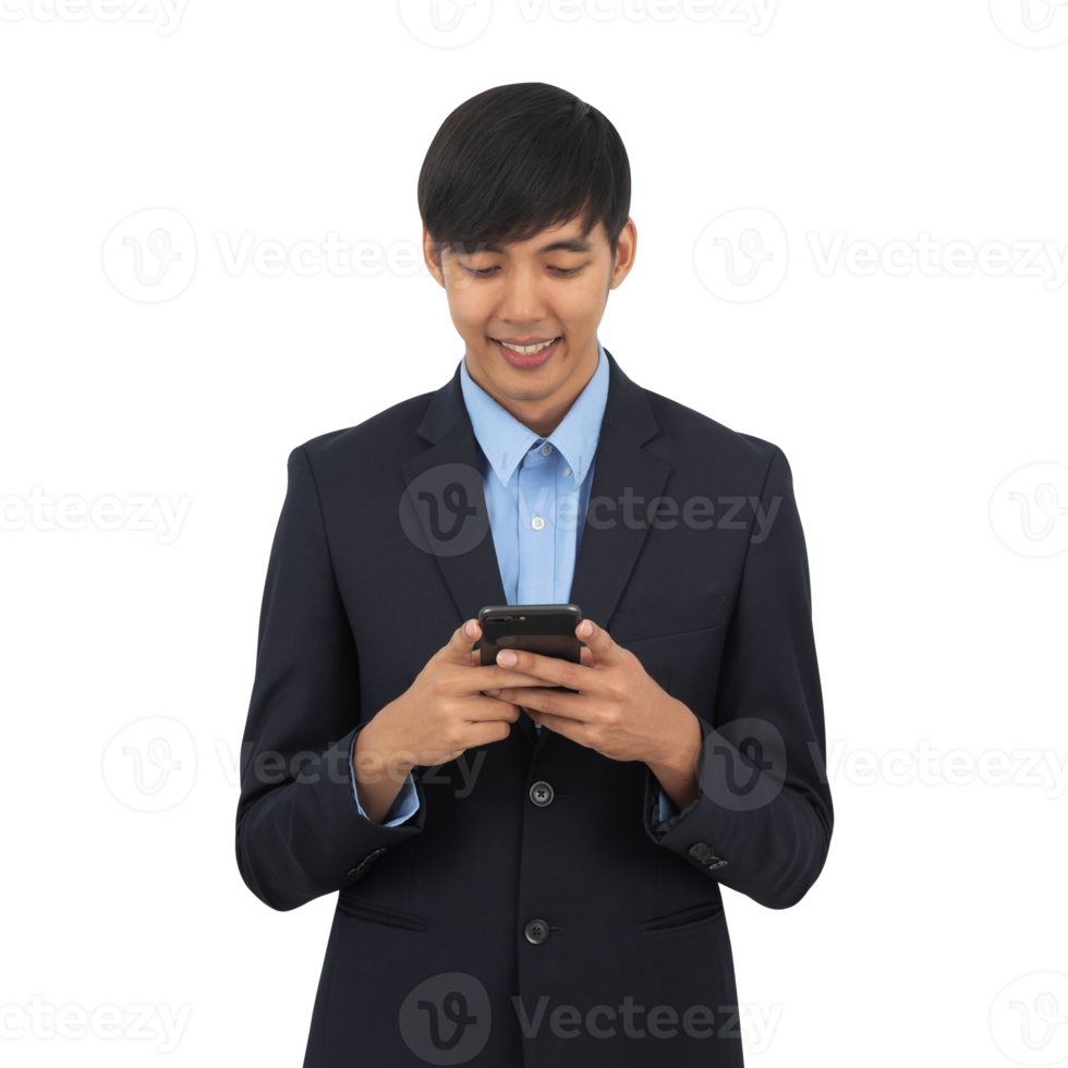Handsome asian business man cutout, Png file