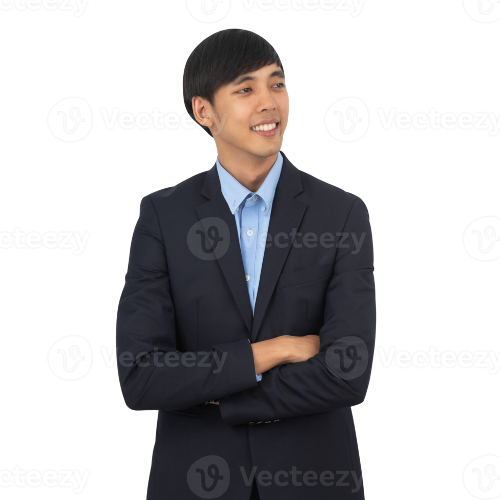 Handsome asian business man cutout, Png file