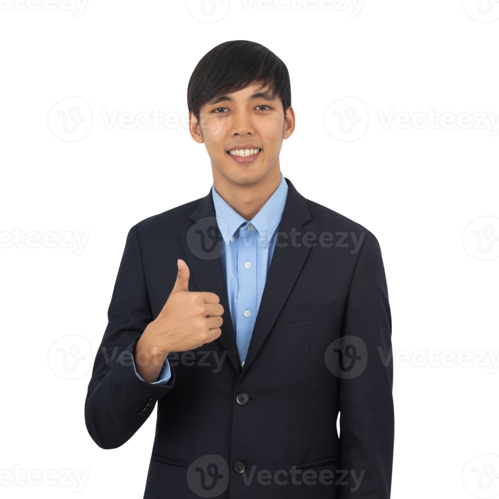 Handsome asian business man cutout, Png file