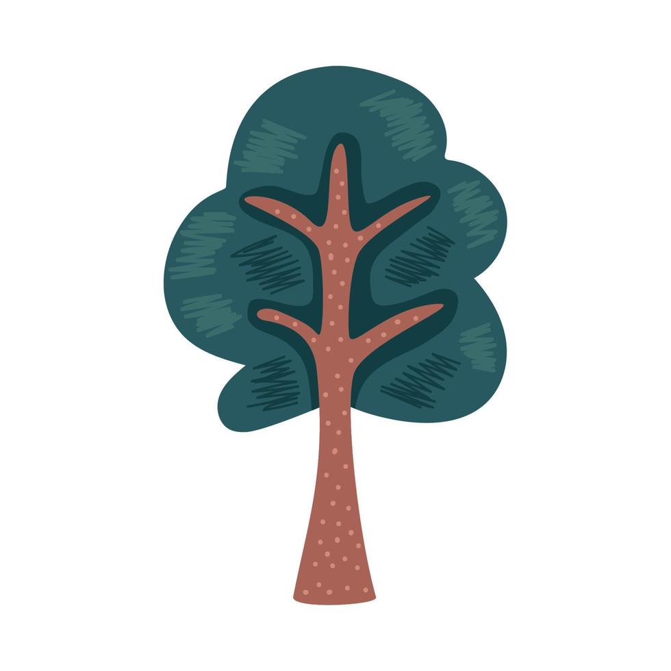 árbol del bosque planta vector