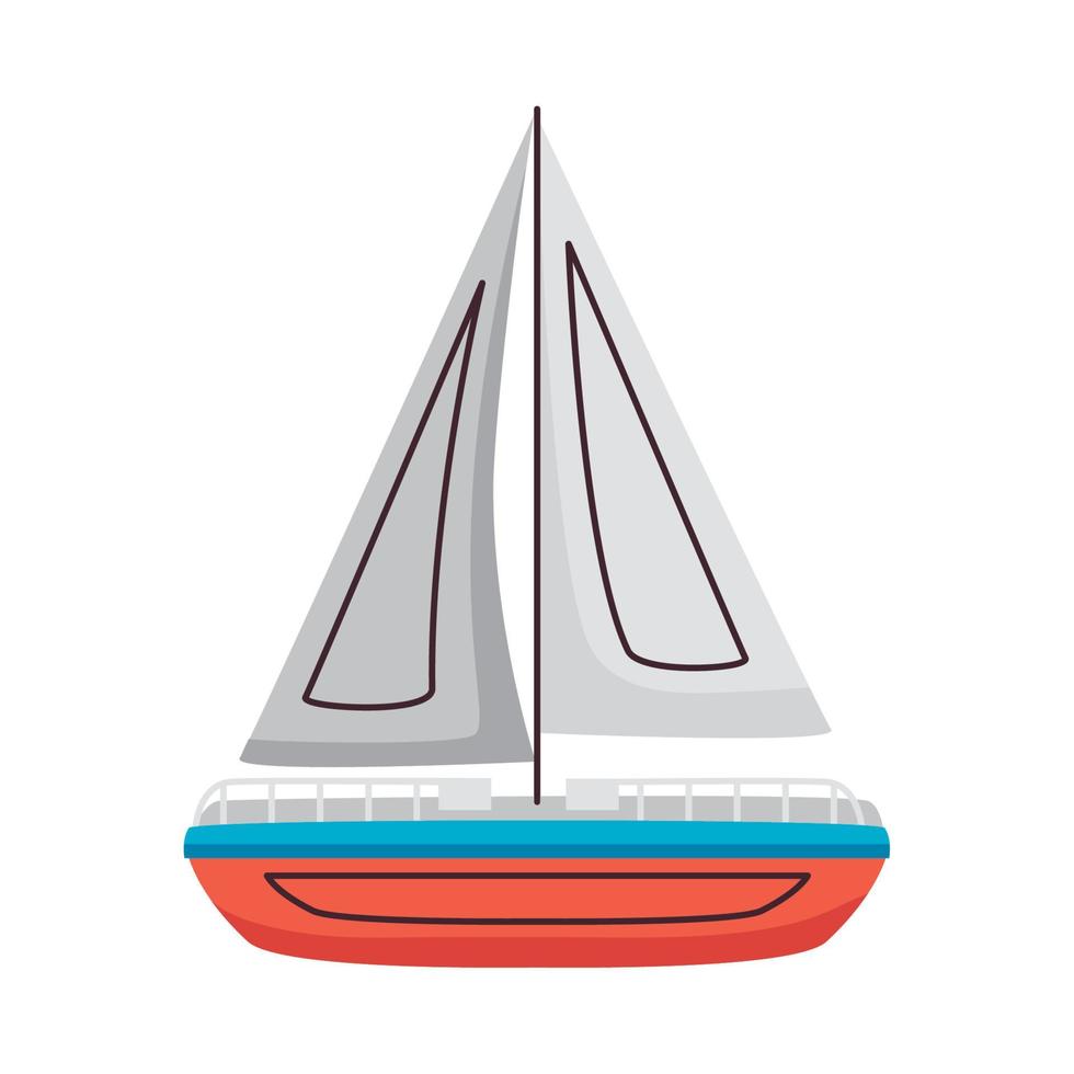 travel sailboat vehicle vector