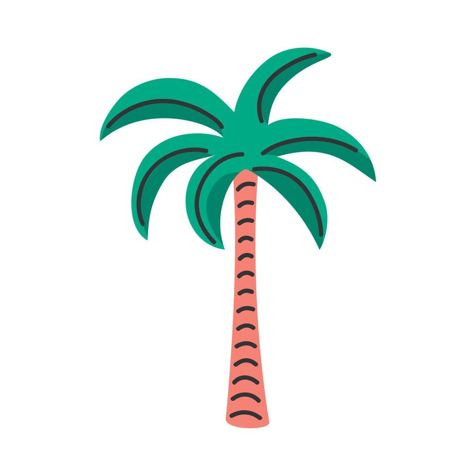 tropical palm tree vector