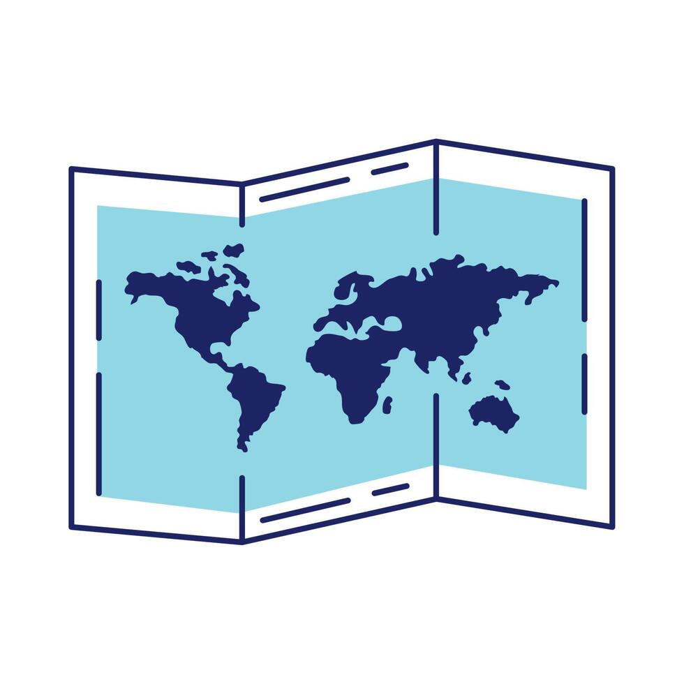 paper map guide vector