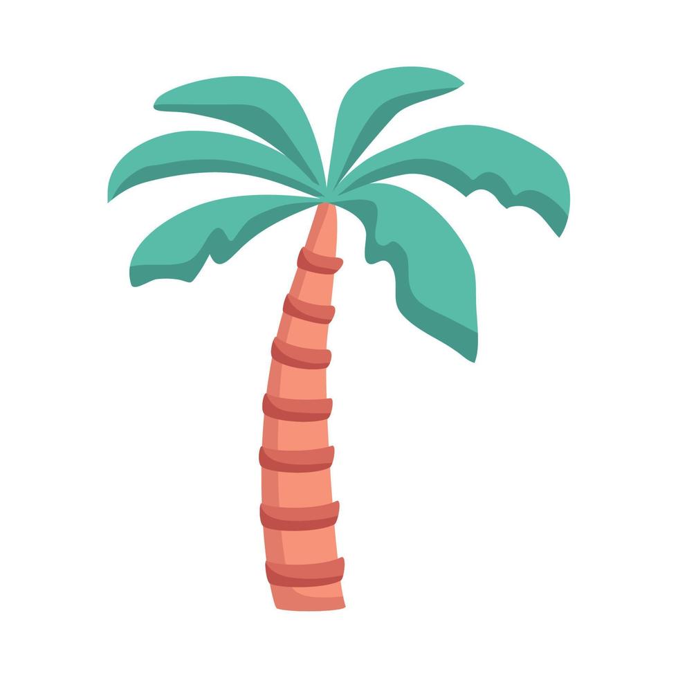 arbol palma tropical vector