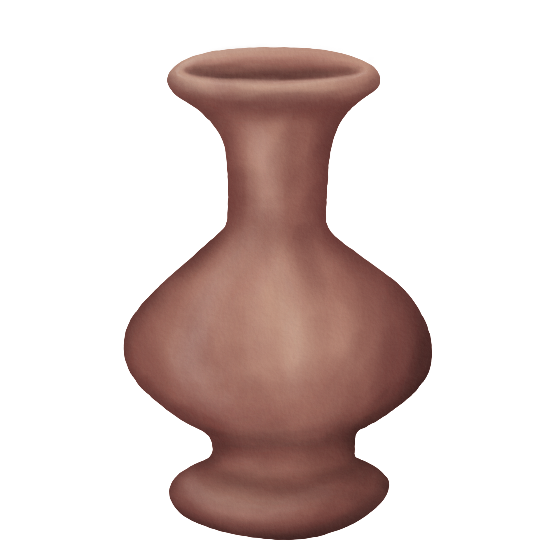 Free Ancient Pottery in the Shape of a Tall Vase in Illustration of