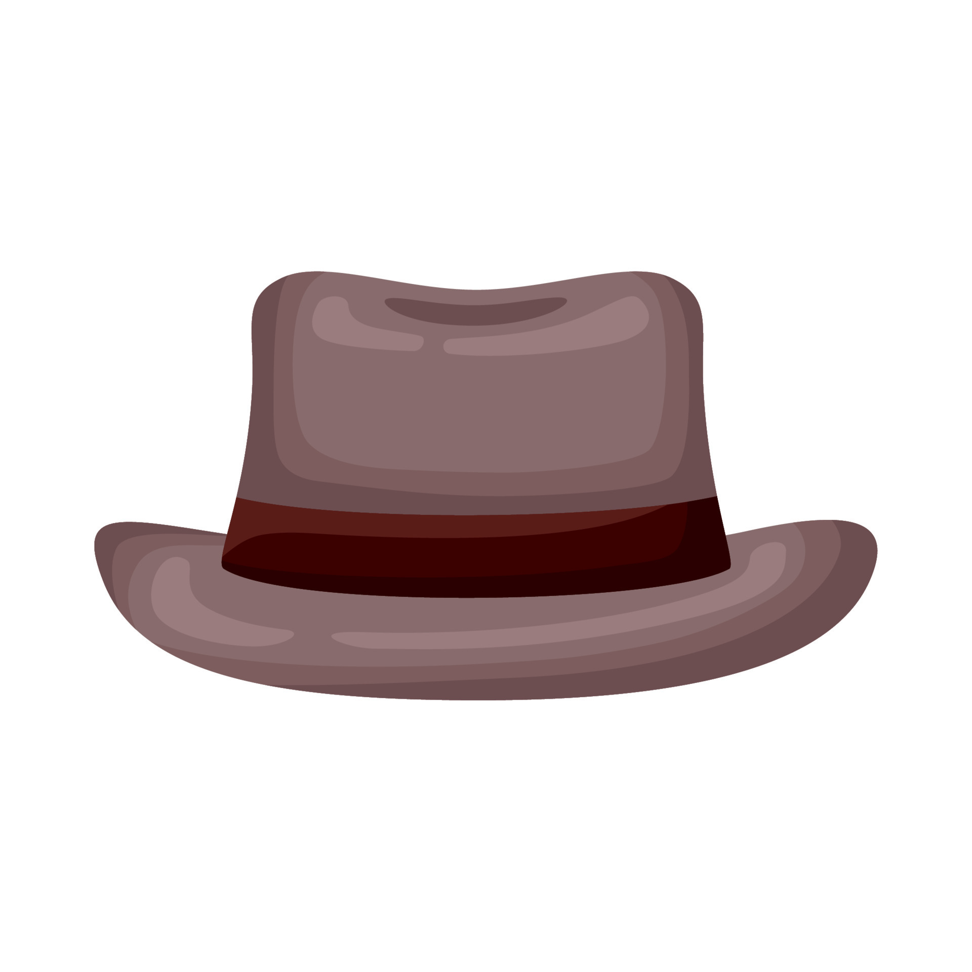 brown elegant hat 11036654 Vector Art at Vecteezy