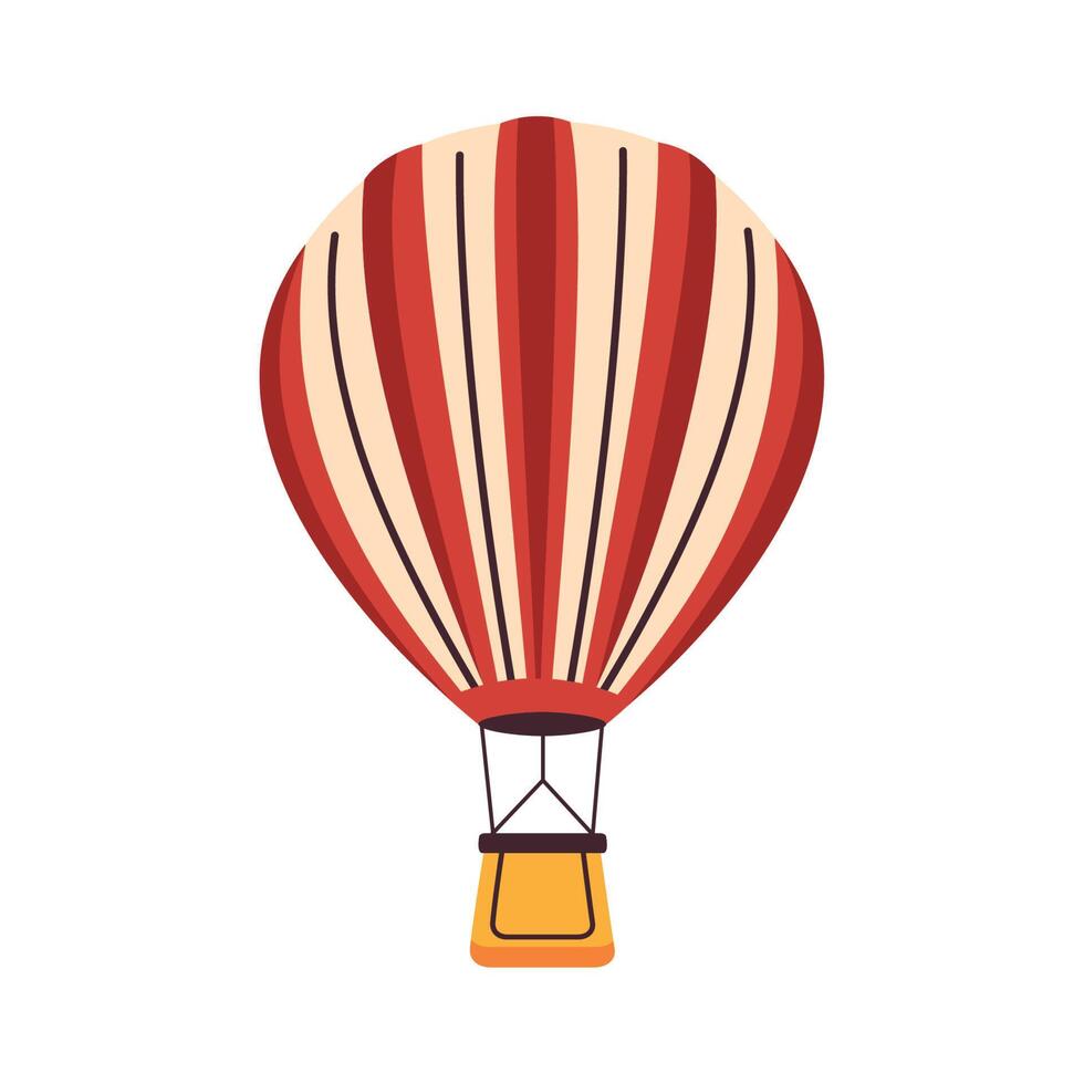 travel balloon air hot vector