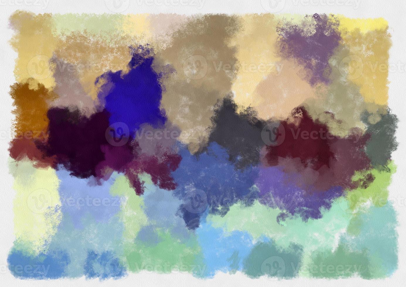 Illustration style background image abstract pattern various vibrant colors watercolor style illustration impressionist painting. photo