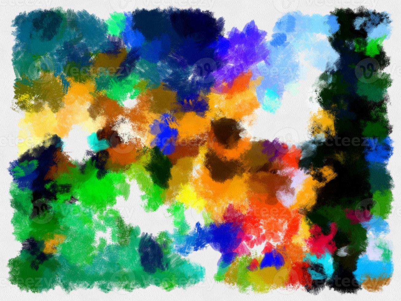 Illustration style background image abstract pattern various vibrant colors watercolor style illustration impressionist painting. photo