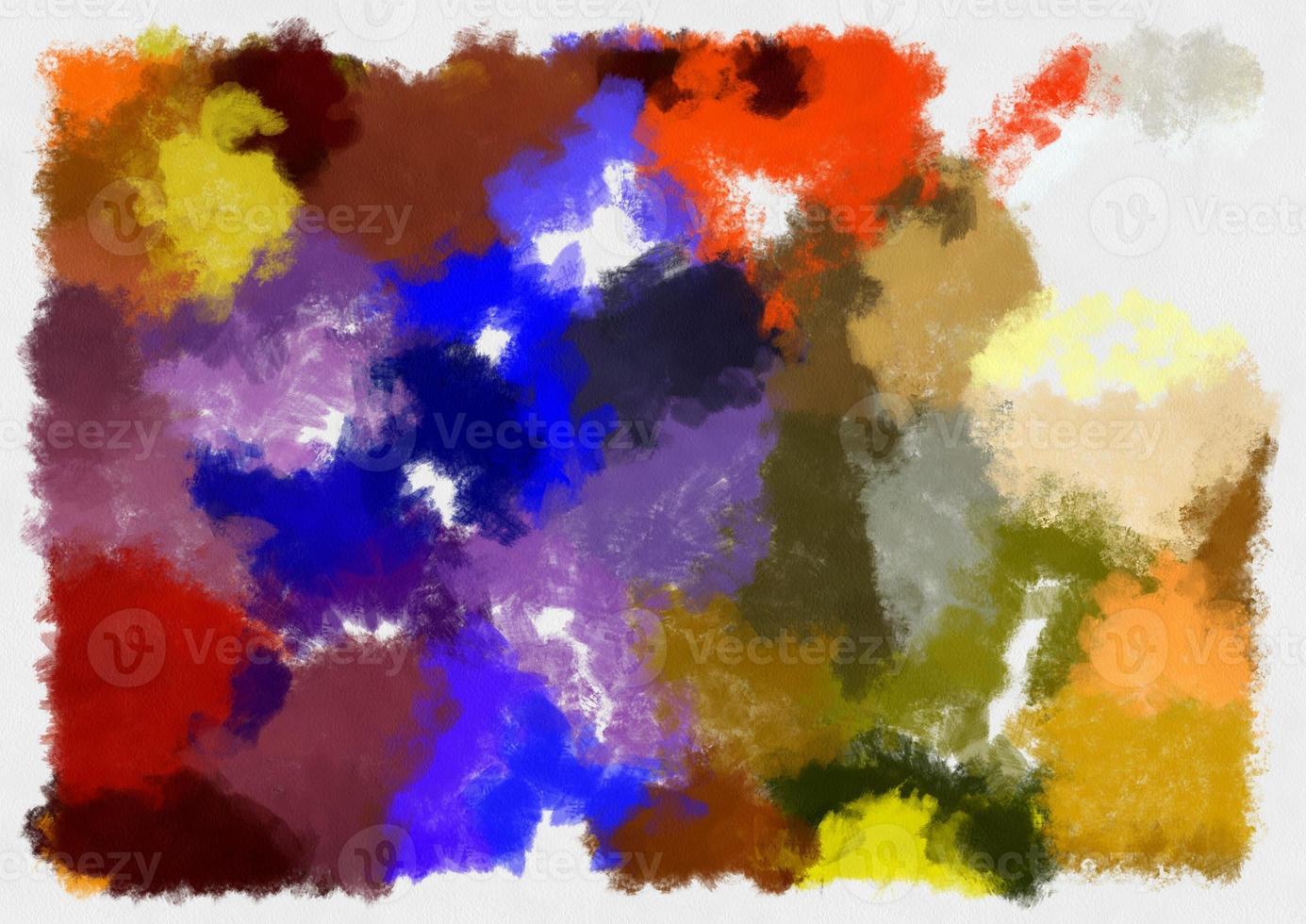 Illustration style background image abstract pattern various vibrant colors watercolor style illustration impressionist painting. photo