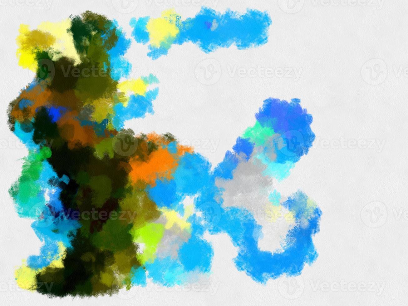 Illustration style background image abstract pattern various vibrant colors watercolor style illustration impressionist painting. photo