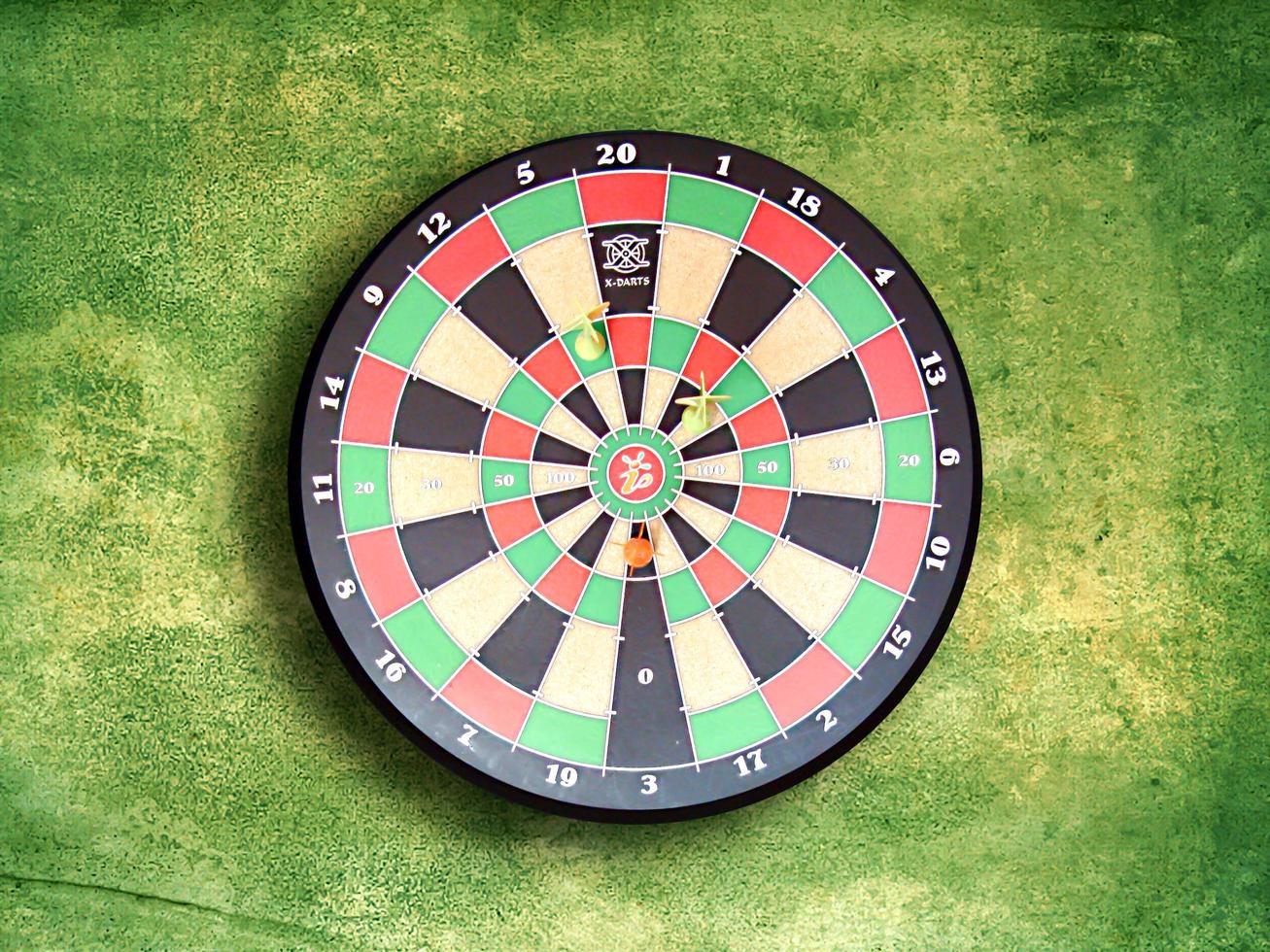 Dartboard on  wall photo