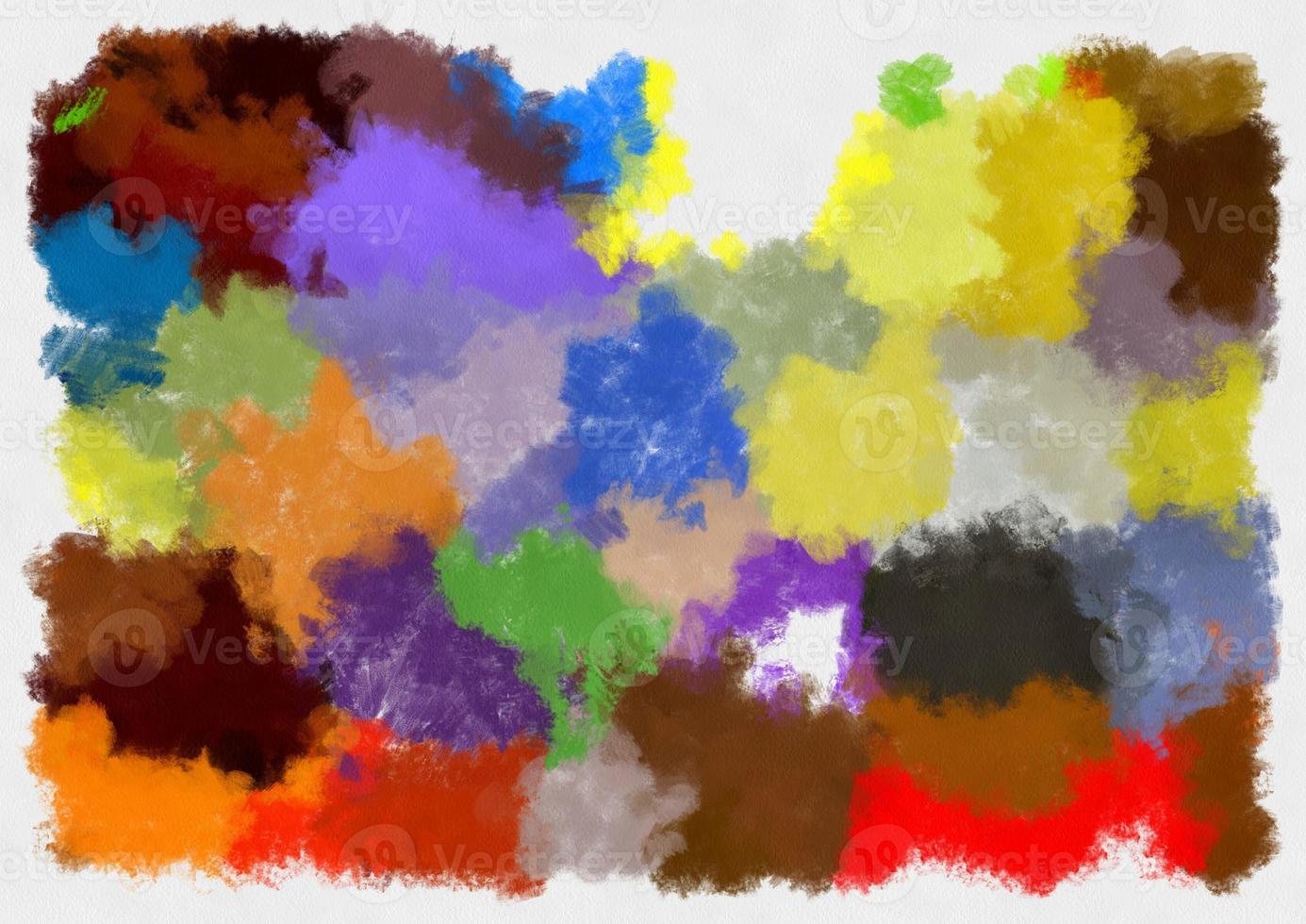 Illustration style background image abstract pattern various vibrant colors watercolor style illustration impressionist painting. photo