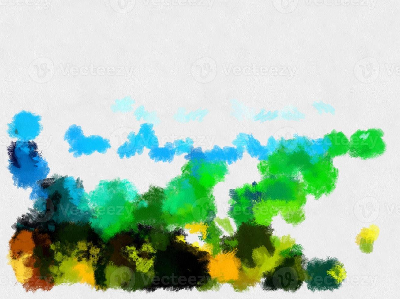 estilo de ilustración imagen de fondo patrón abstracto varios colores vibrantes ilustración estilo acuarela pintura impresionista. foto