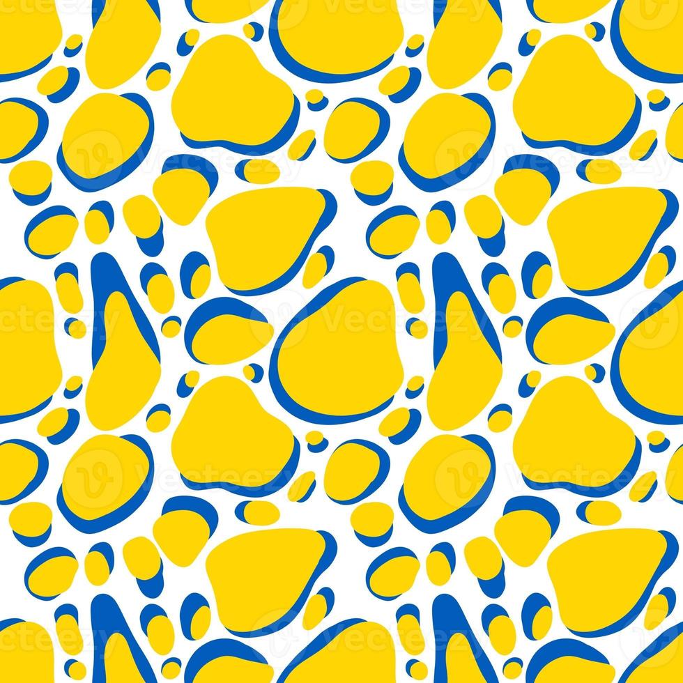 Endless ukrainian pattern for print design. Textile print. yellow and blue pattern. photo
