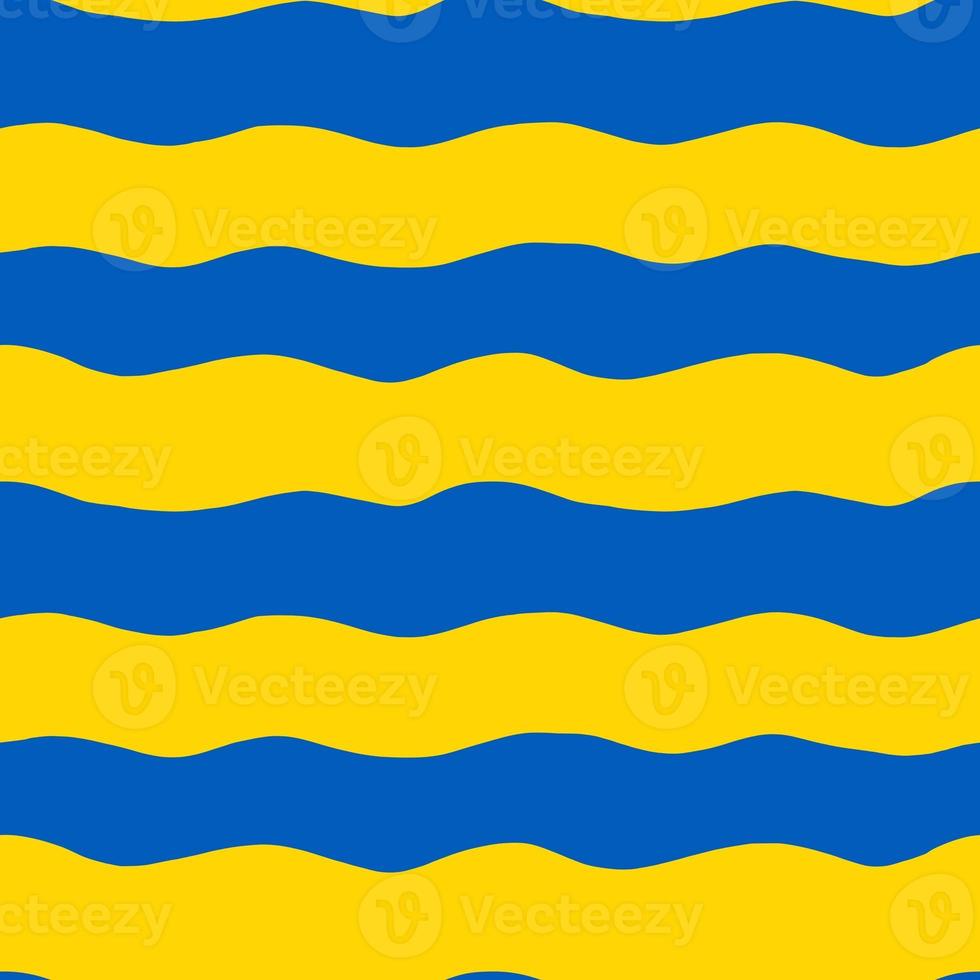 Ukrainian endless pattern with yellow blue elements on white background. Textile print. Nature background. photo