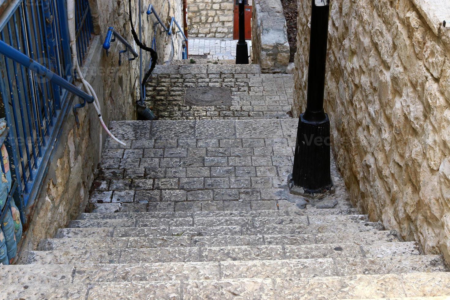 Staircase in the city park. photo