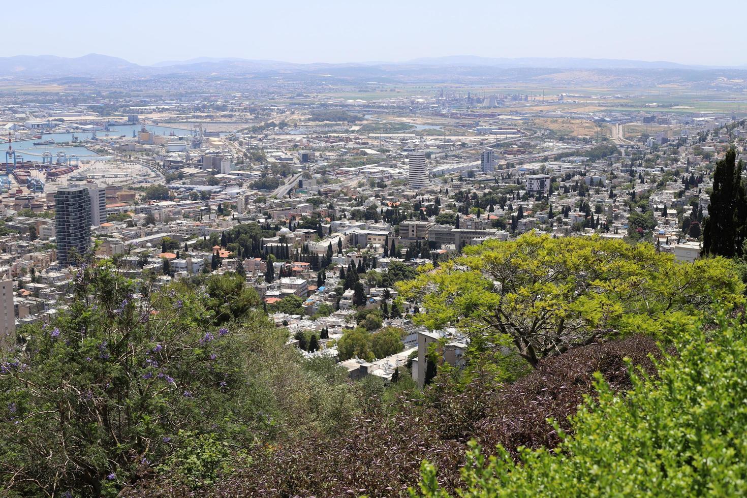Haifa Israel June 13, 2020. Haifa - a port city on the Mediterranean coast photo