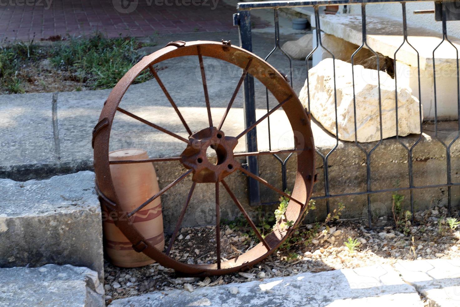 la rueda es ampliamente utilizada en varios mecanismos y herramientas. foto