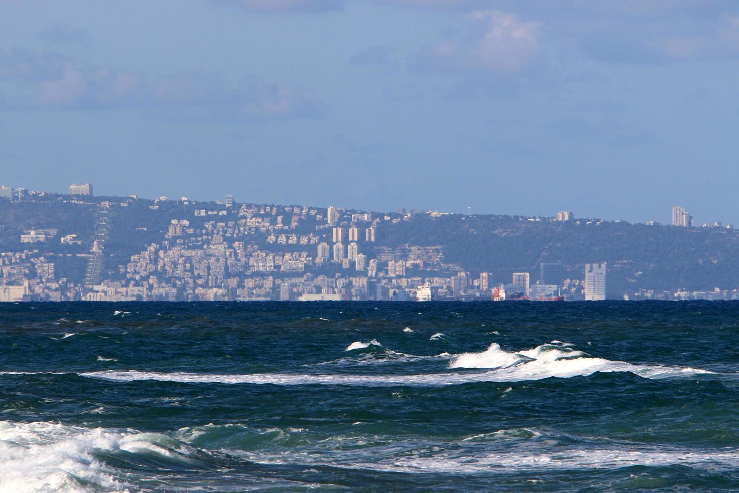 Haifa Israel June 13, 2020. Haifa - a port city on the Mediterranean coast photo