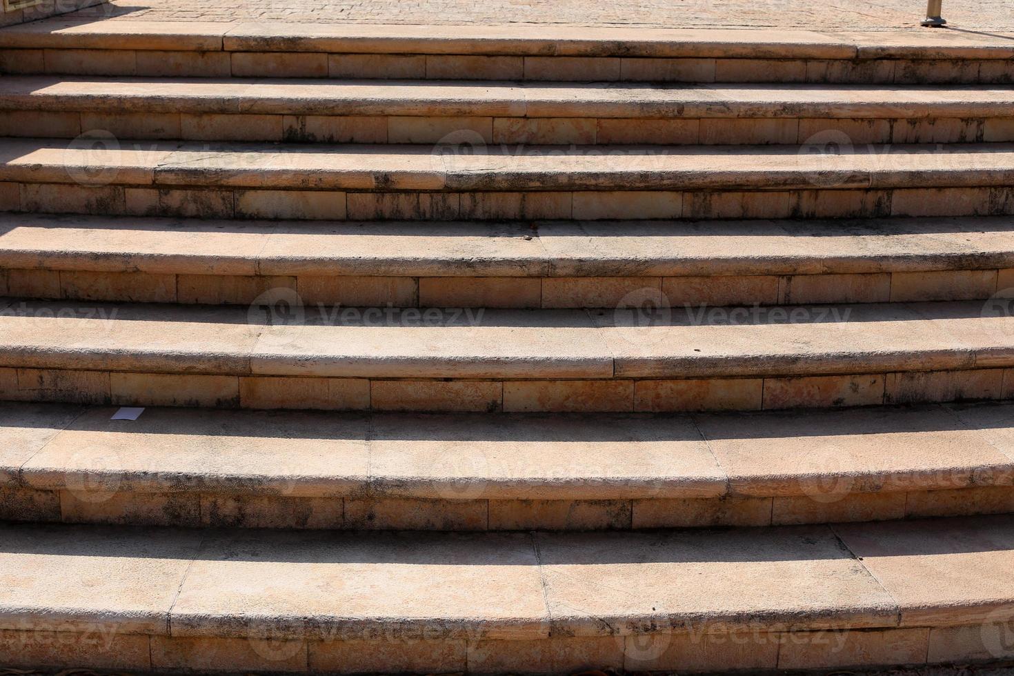 Staircase in the city park. photo