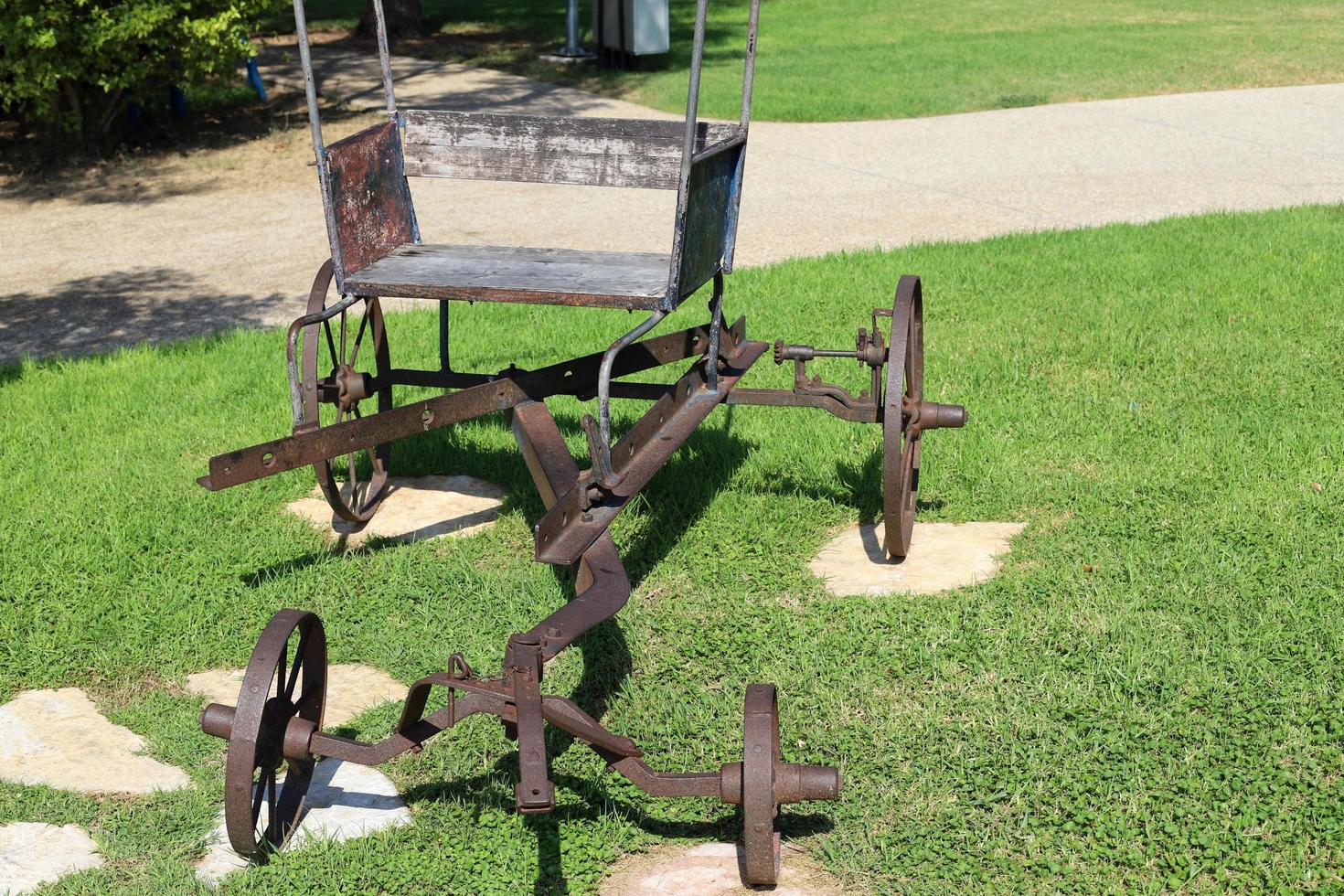 Haifa Israel October 29, 2020. Old agricultural machinery in a kibbutz in Israel. photo