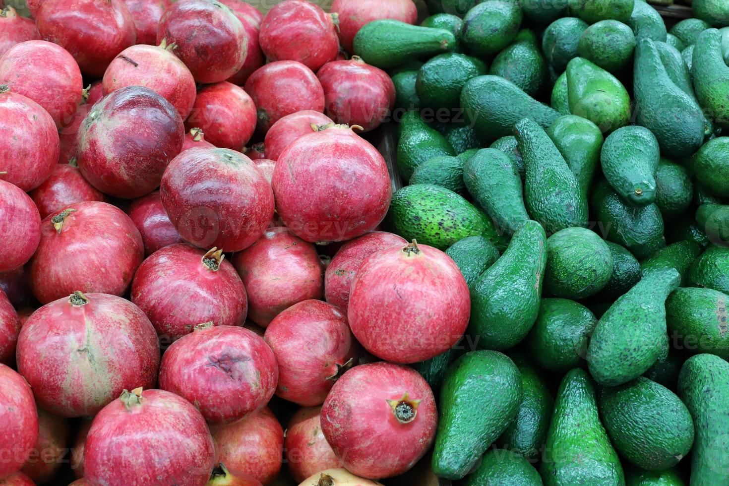 Vegetables and fruits are sold at a bazaar in Israel. photo