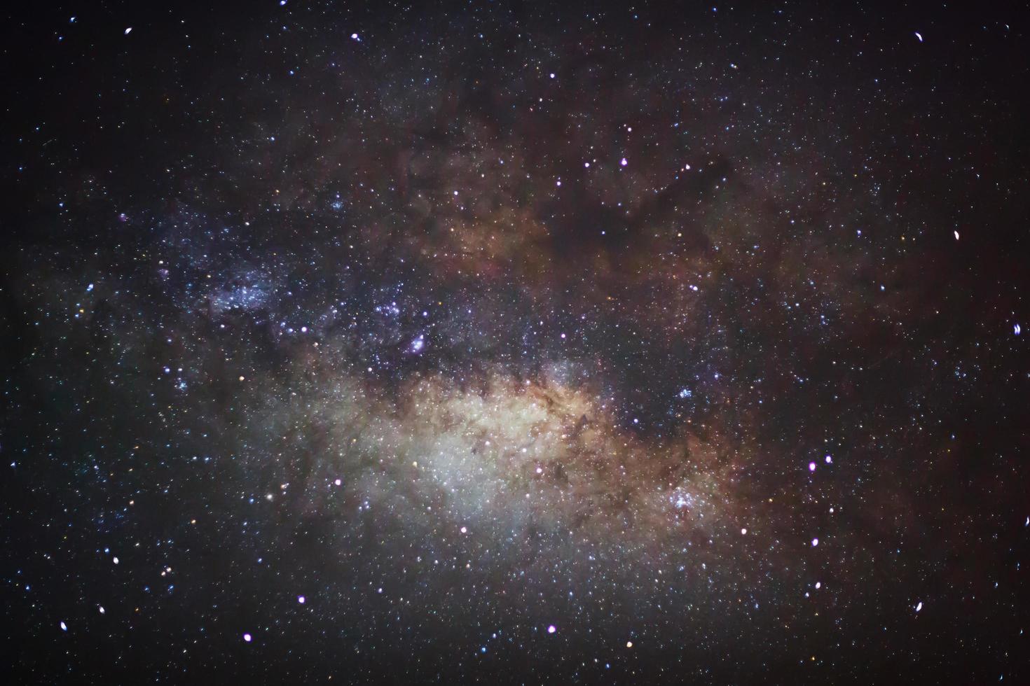 The center of the milky way galaxy, Long exposure photograph photo