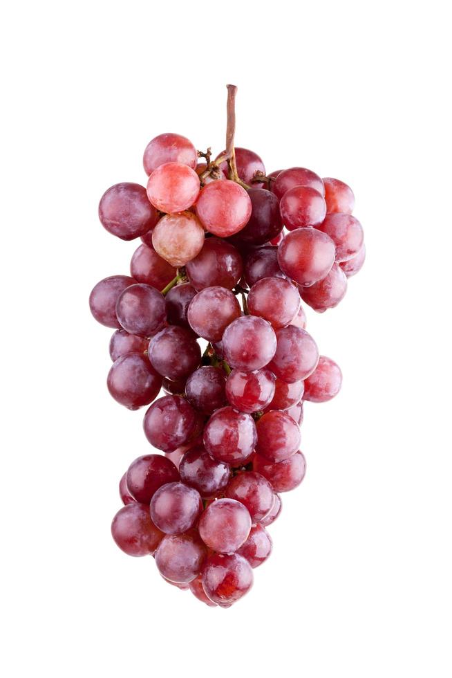 fresh red grape isolated on white background photo