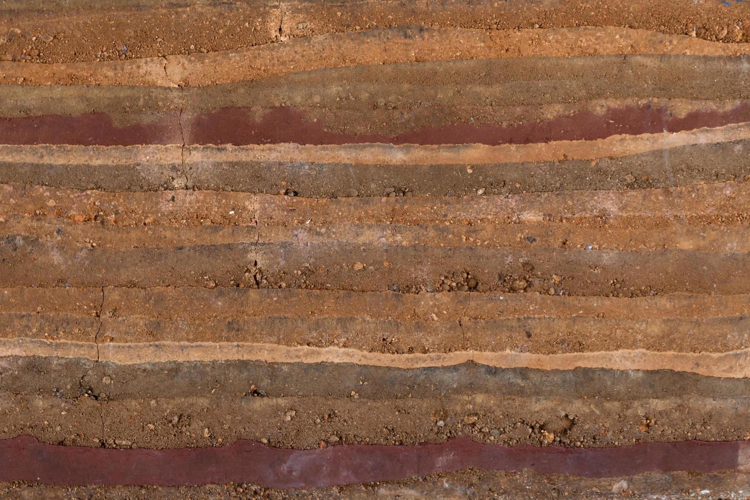 Background texture of stone layer wall. photo