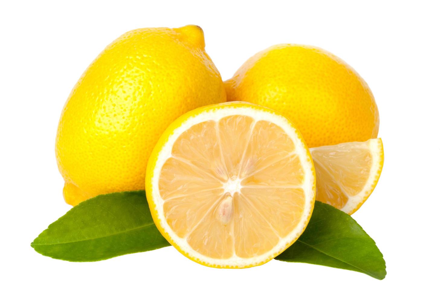 Fresh lemon isolated photo