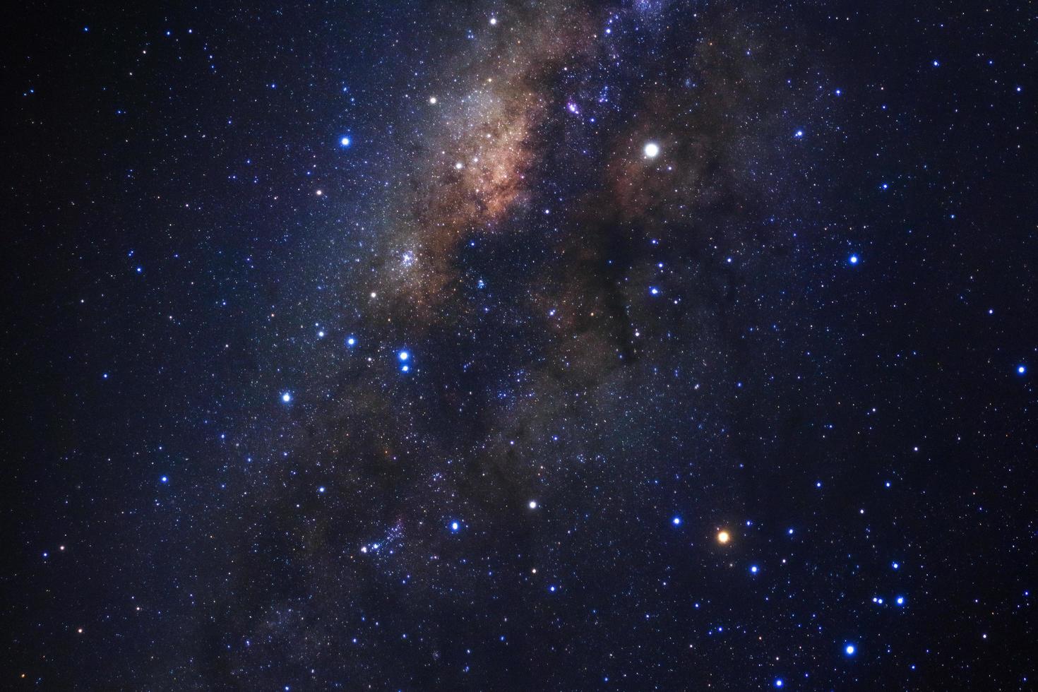 Milky way galaxy with stars and space dust in the universe photo