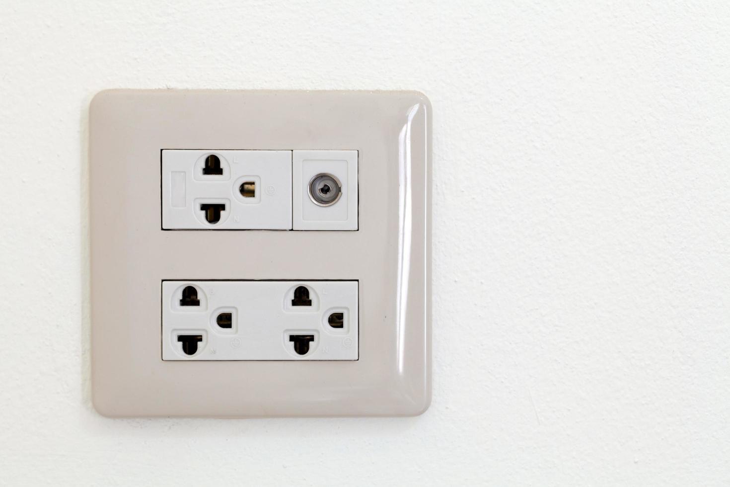 electric plug in a socket photo