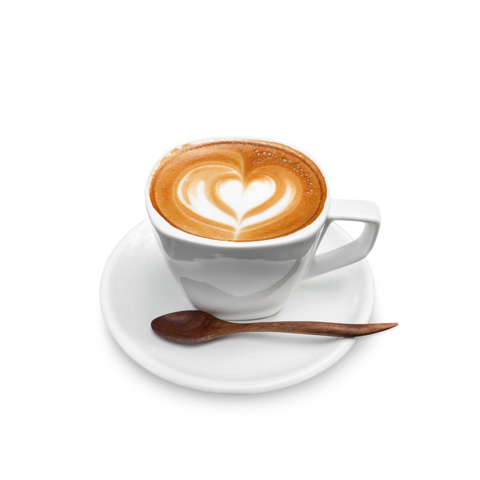 atte art coffee on white background photo