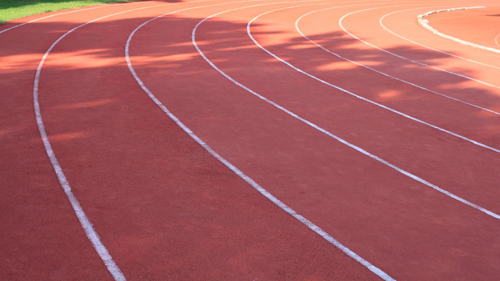 pista de atletismo de cerca foto