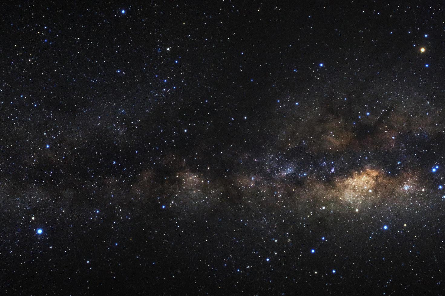 Milky way galaxy with stars and space dust in the universe photo