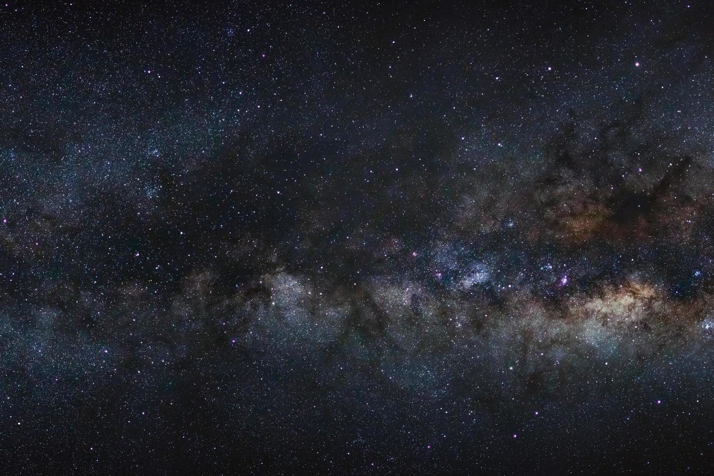 milky way galaxy with stars and space dust in the universe photo