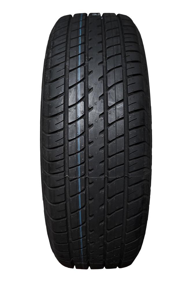 Tire on white photo