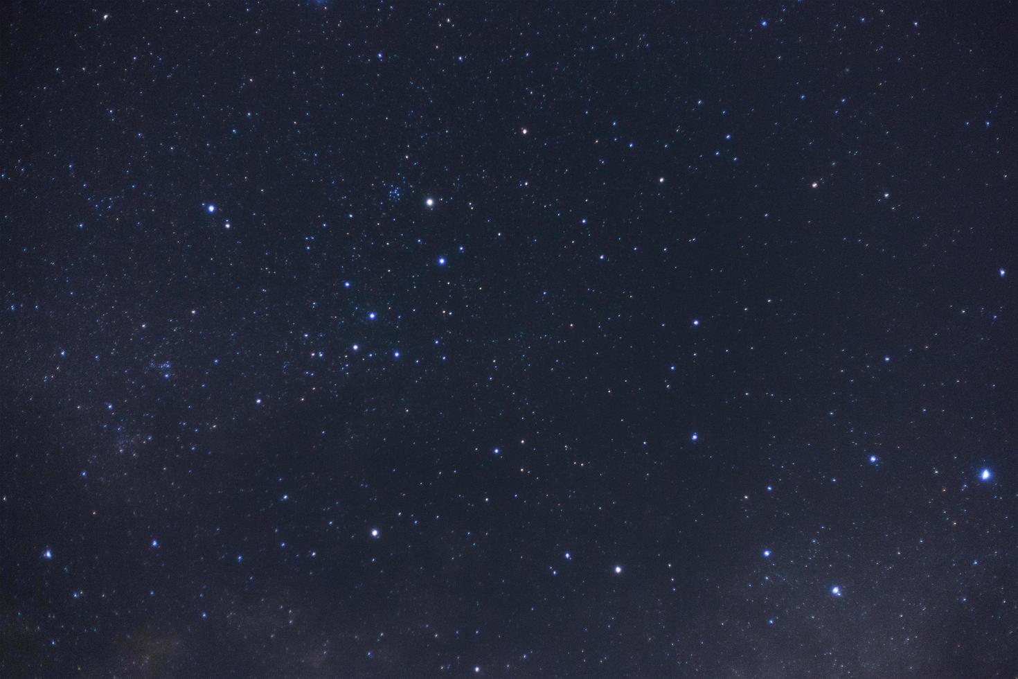 Milky way galaxy. Long exposure photograph.With grain photo