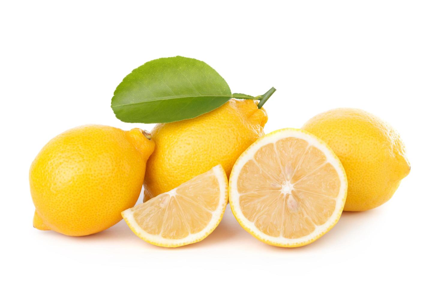 Lemon isolate on white background photo