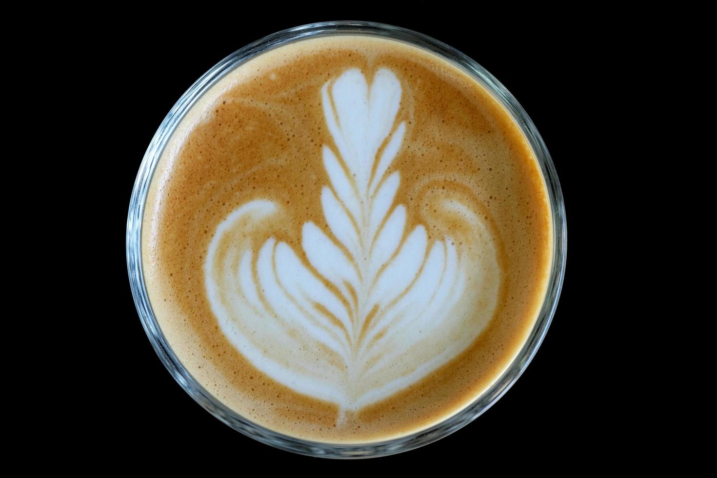 Top view latte art coffee 11043698 Stock Photo at Vecteezy