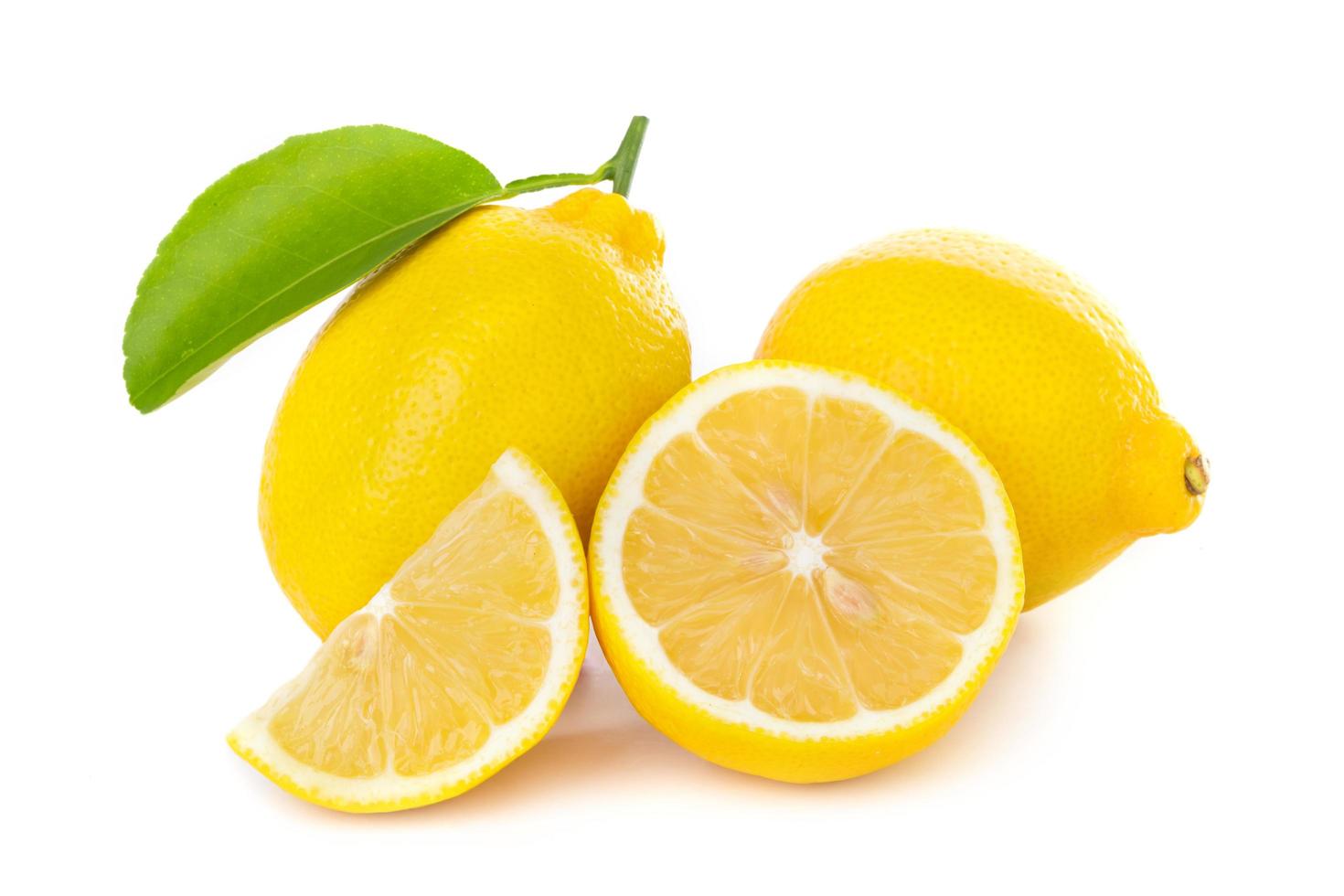 Lemon isolate on white background photo