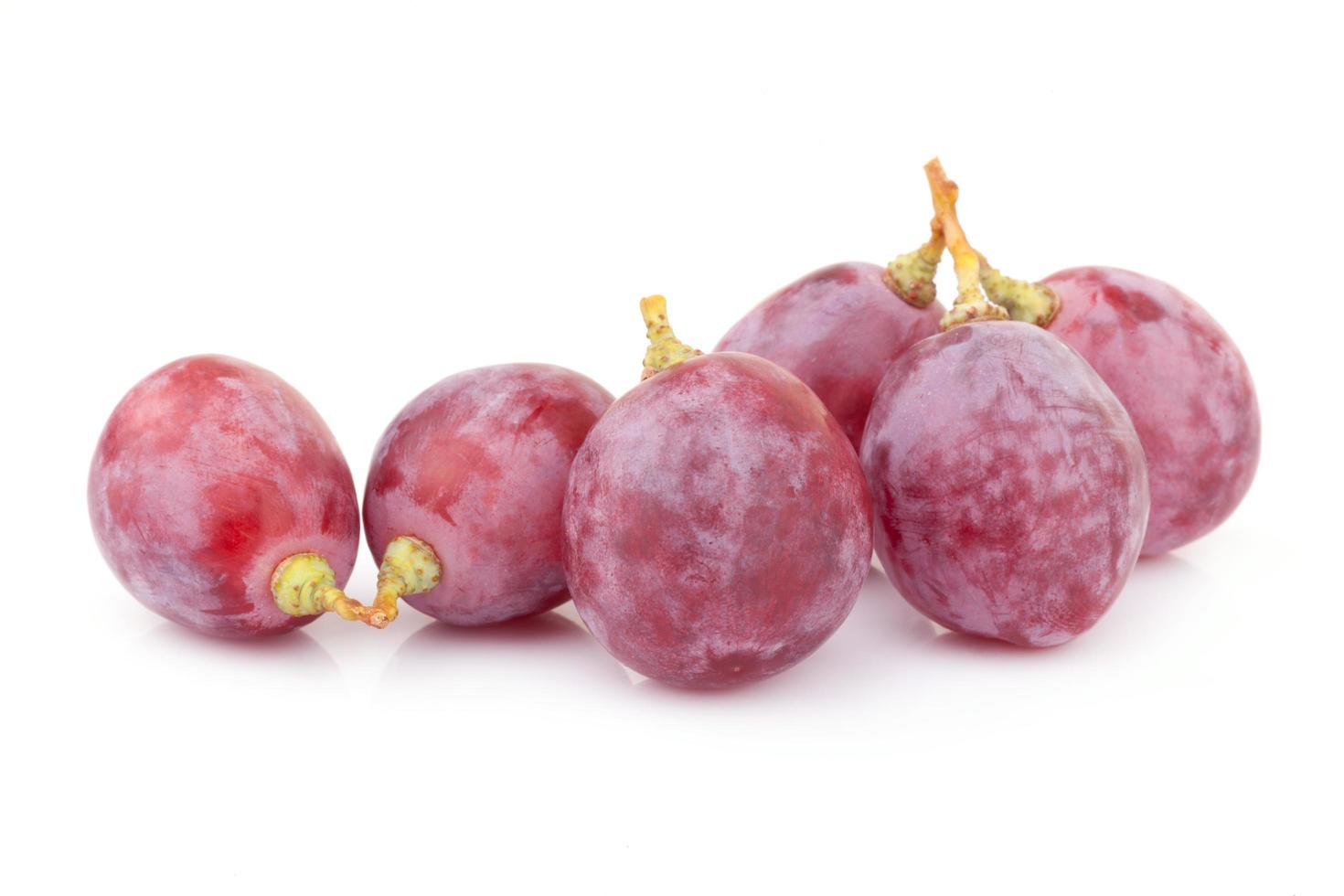 Red grape on white photo