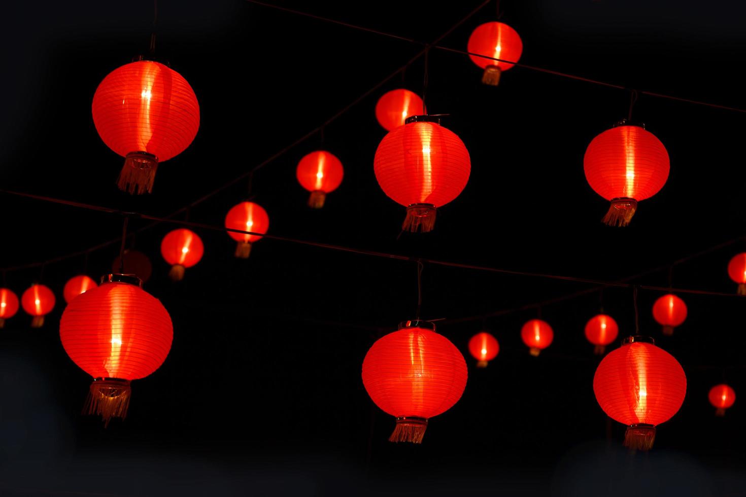 Chinese red lantern photo