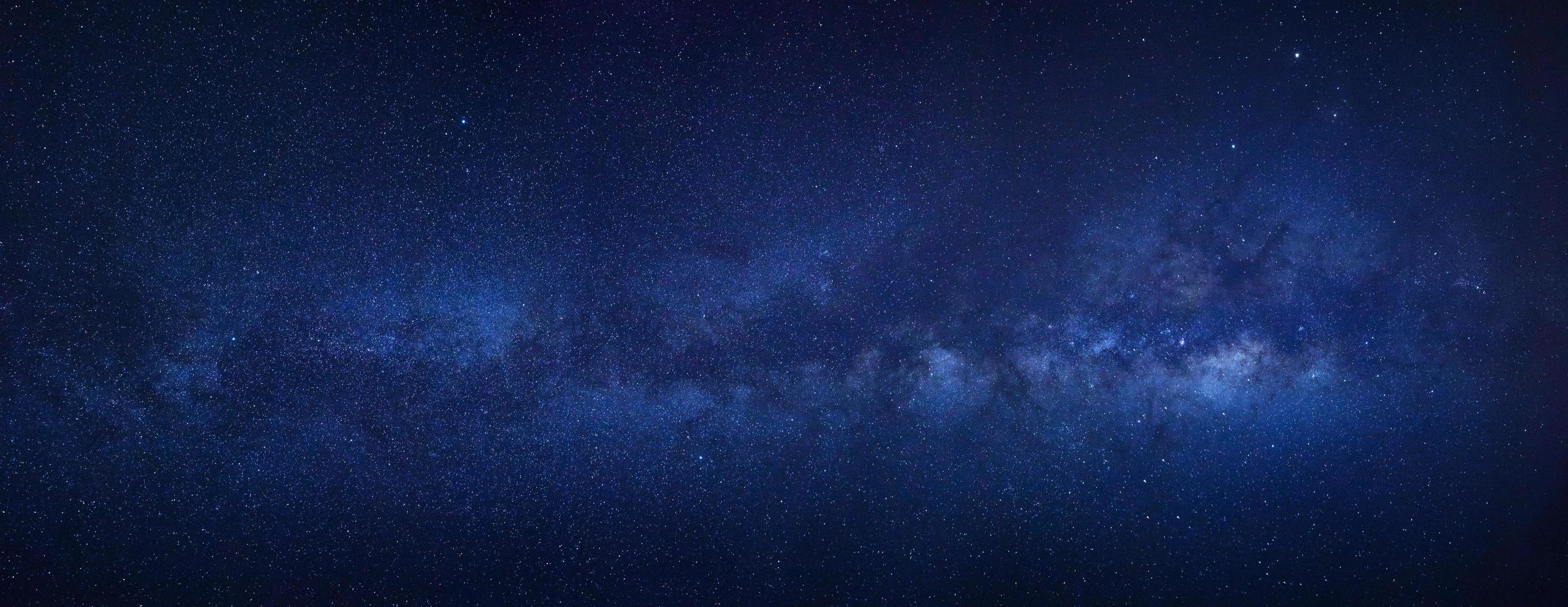 Panorama milky way galaxy with stars and space dust in the universe photo